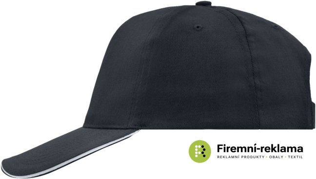 5 Panel Promo Sandwich Cap - Colour: black/white, Size: one size