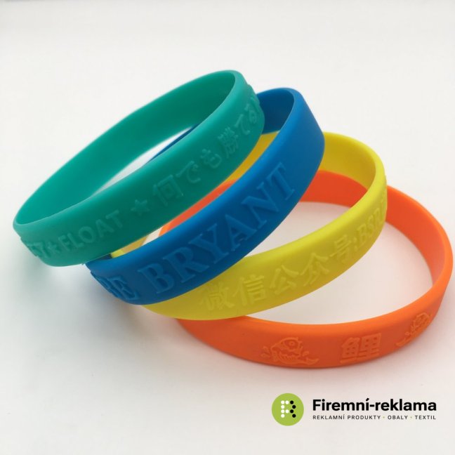 Silicone bracelet embossing - Packaging: 500pcs