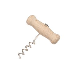Wooden corkscrew 8.5 cm