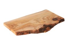 Rustic Olive Wood Cutting Board, 35 cm