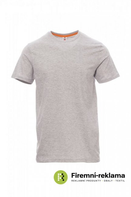 Pánské tričko SUNSET MELANGE - Barva: šedá melanžová, Velikost: L