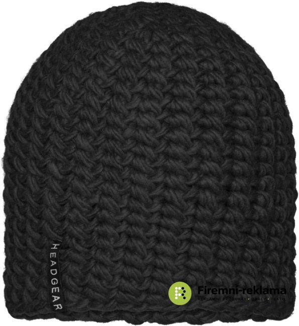 Casual Outsized Crocheted Cap - Colour: black, Size: one size