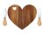 Cheese serving set - heart