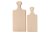 Set of milled cutting boards with handle 2 pcs