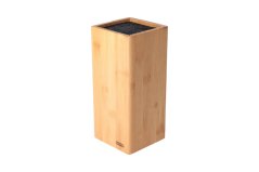 Bamboo knife stand with bristles