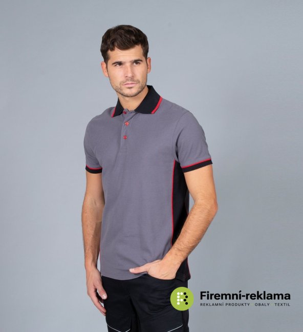 James Ross Polo Durban - Colour: grey/black, Size: S