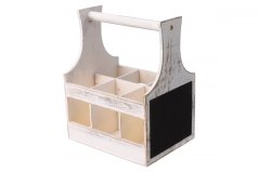 Wooden carrier for seasonings