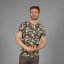 James Ross T-shirt Ibiza Man - Colour: camouflage blue, Size: S