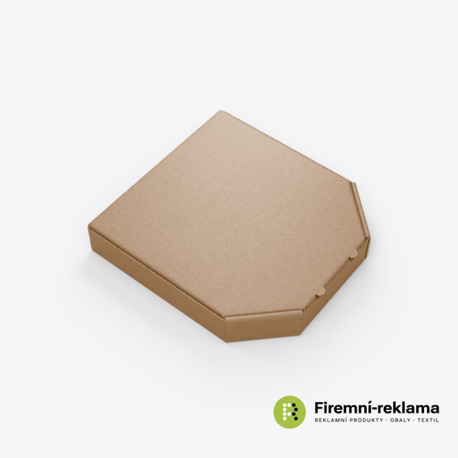 Krabice na pizzu bez potisku víka - Pizza box barva: bílá / bílá, Pizza box velikost: 24x24x3 cm, Balení: 200ks