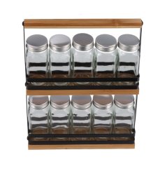 Bamboo spice rack