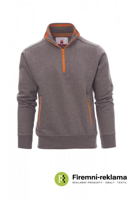 Men's sweatshirt RIO - Colour: smokey/orange, Size: L