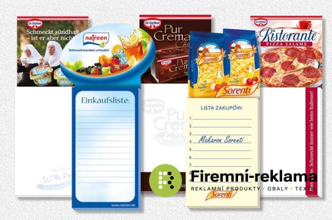 Magnetic notepad on the fridge - Packaging: 1000pcs