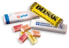 Promotional rectangular fruit candy