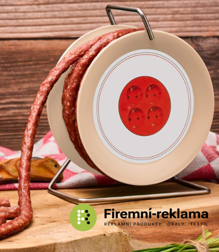 Pikantní klobásový snack na mini kabelové cívce - Balení: 50ks