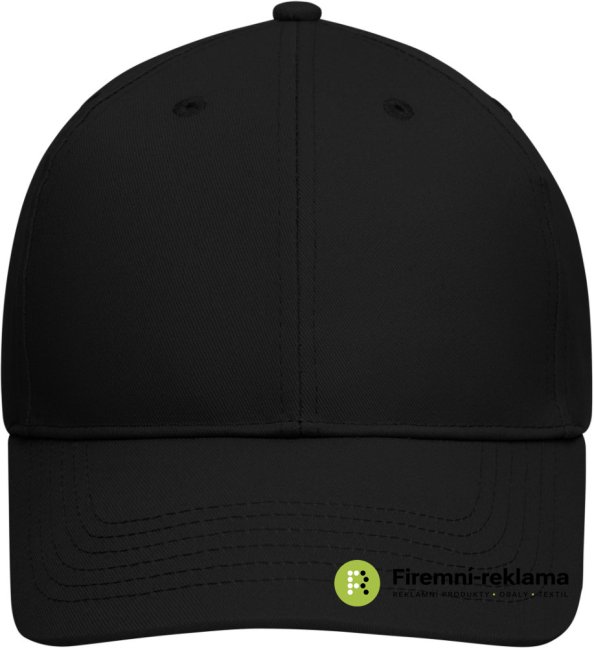 6 Panel Cap Bio Cotton - Colour: black, Size: one size