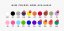 Moderní barevné respirátory proti virům - Balení: 100ks