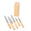 Set of 5 knives with stand