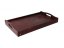 Wooden bed serving table 50x30 cm brown