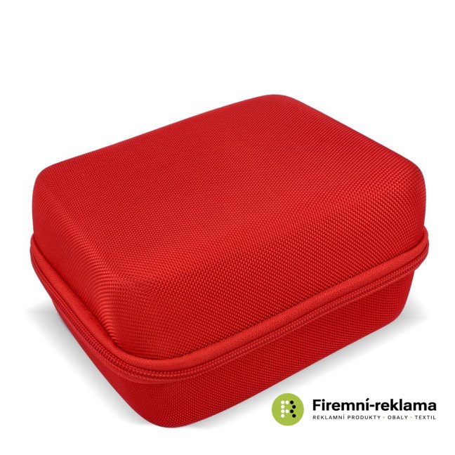 Andes promotional first aid kit – red plastic case suitable for custom printing, first aid kit for the workplace, travel, vacation, home, suitable as a practical promotional item.