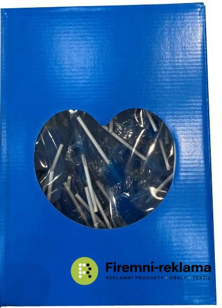Lollipop footprint blue - Packaging: 100pcs