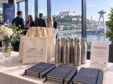 How to get promotion gifts to our event in Bratislava, Slovakia?
