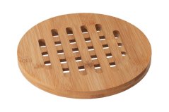 Round bamboo mat for the pot - 19 cm