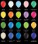Reklamní balonky s potiskem - Potisk: 1 barevný tisk, Tvar: kulatý ø 27cm, Cena pro množství: 10000-24900ks