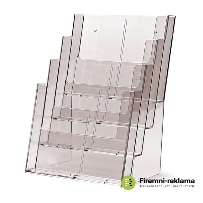 2 tier A4 Counter/Wall Brochure Holder - Colour: transparent, Variant: Taymar® Brochure Holder Counter/Wall 4x A4 Portrait, Media Size: 4 x A4
