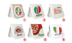 Pizza box with print