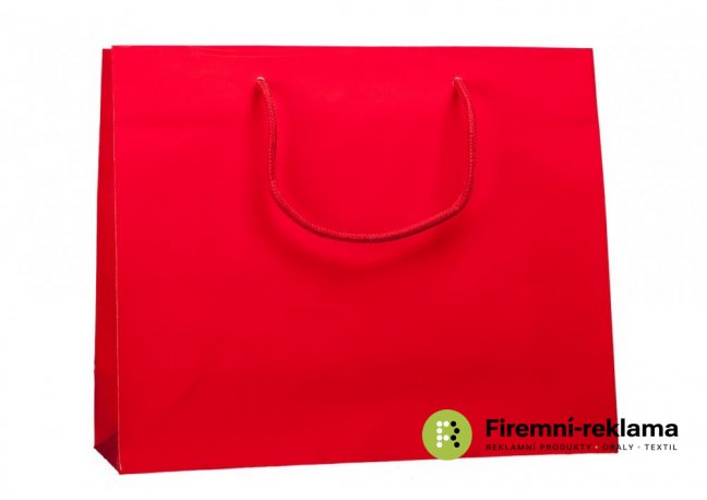 Paper bag MODEL 2 red - Packaging: 1pcs, Size: 16x8x25cm