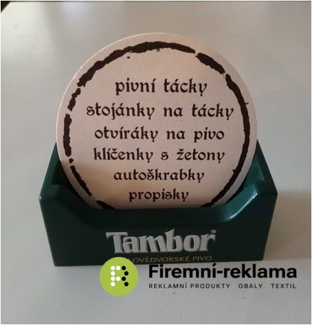 Pivní tácky s vlastním potiskem - Balení: 400ks