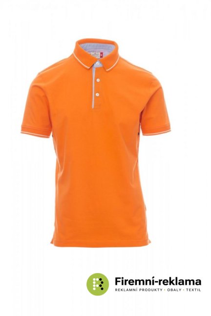 Men's polo shirt CAMBRIDGE - Colour: bílá/námořnická modráá, Size: L