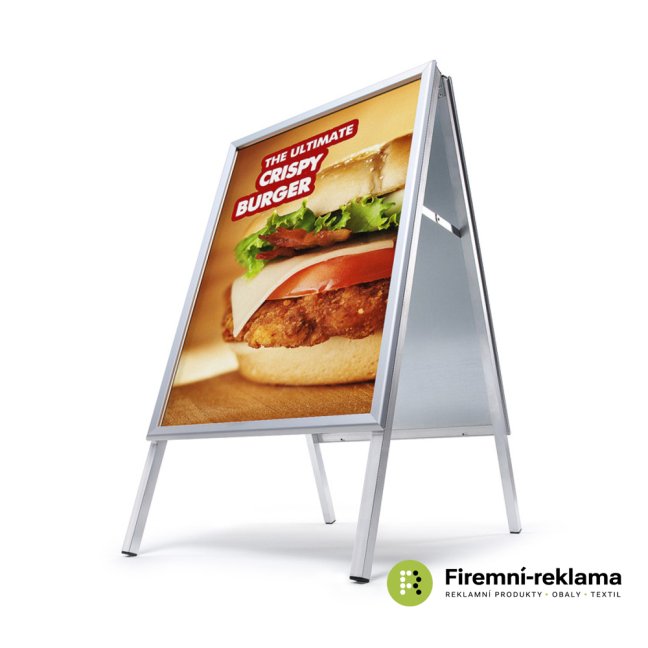 A Board 2 - Colour: silver, Variant: A-Board 32 mm Mitred Corners 50 x 70 cm, Media Size: 500 x 700 mm