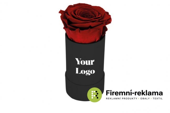 Gift stabilized rose with advertisement - Packaging: 2500pcs