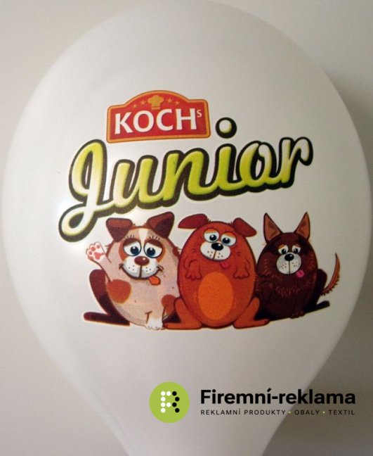 Branded balloons with printing - Printing: 1 colour print, Shape: round ø 27cm, Price for amount: 10000-24900pcs