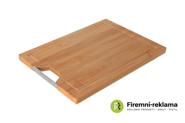 Bamboo cutting board with handle - 38 x 28 cm