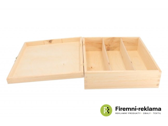 Corporate gift - Wooden box for 3 wines