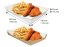 Paper food trays with possibility of advertising print