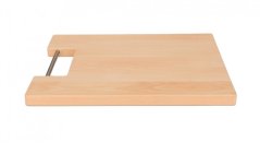Beech cutting board with metal handle
