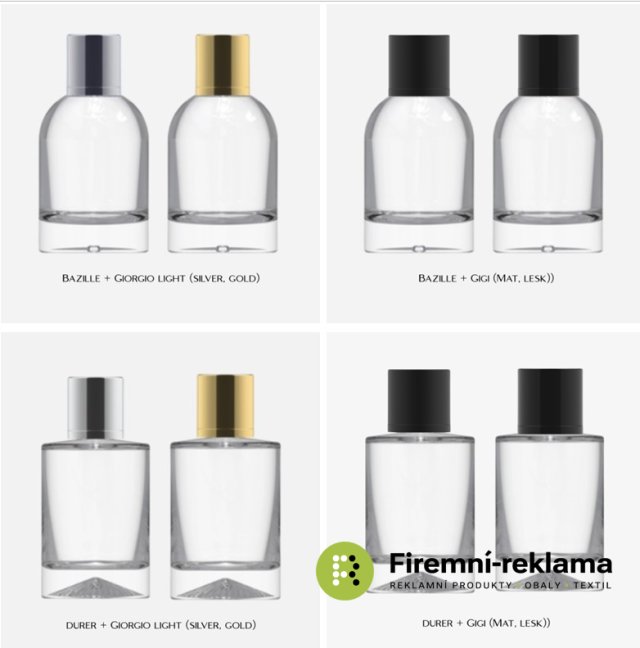Corporate  fragrance - types of bottles