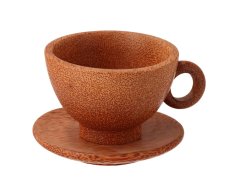 Kokosový šálek s podšálkem