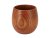 Mug without handle made of oak wood 190 ml