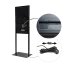 Sky Go 43" digital totem, black, with monitor