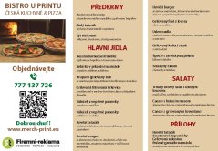 Plnobarevný oboustranný reklamní leták A4 s možností dárku pro zaměstnance