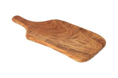 Olive wood cutting board with handle
