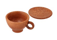 Kokosový šálek s podšálkem