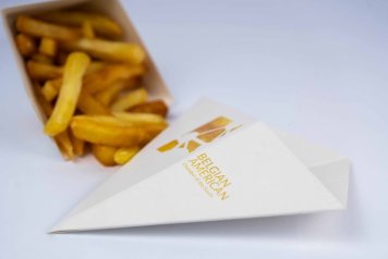 Paper boxes - cones for French fries with custom printing