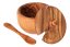Sugar olive wood bowl with spoon