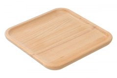 Stylish square wooden tray