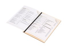 Wooden menu board A5 - birch